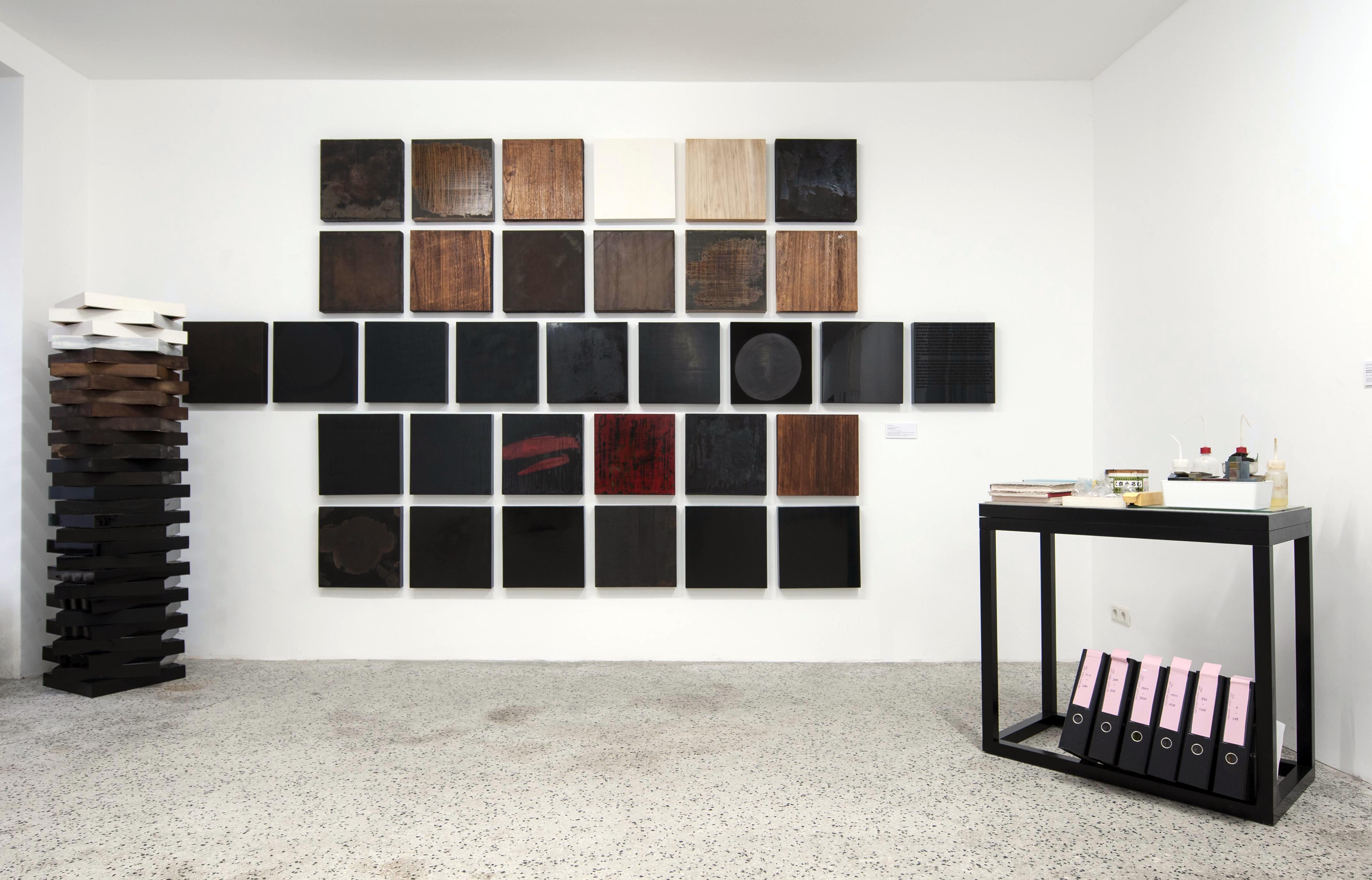 Astrid Edlinger | '100 Black Squares', exhibition view 2019